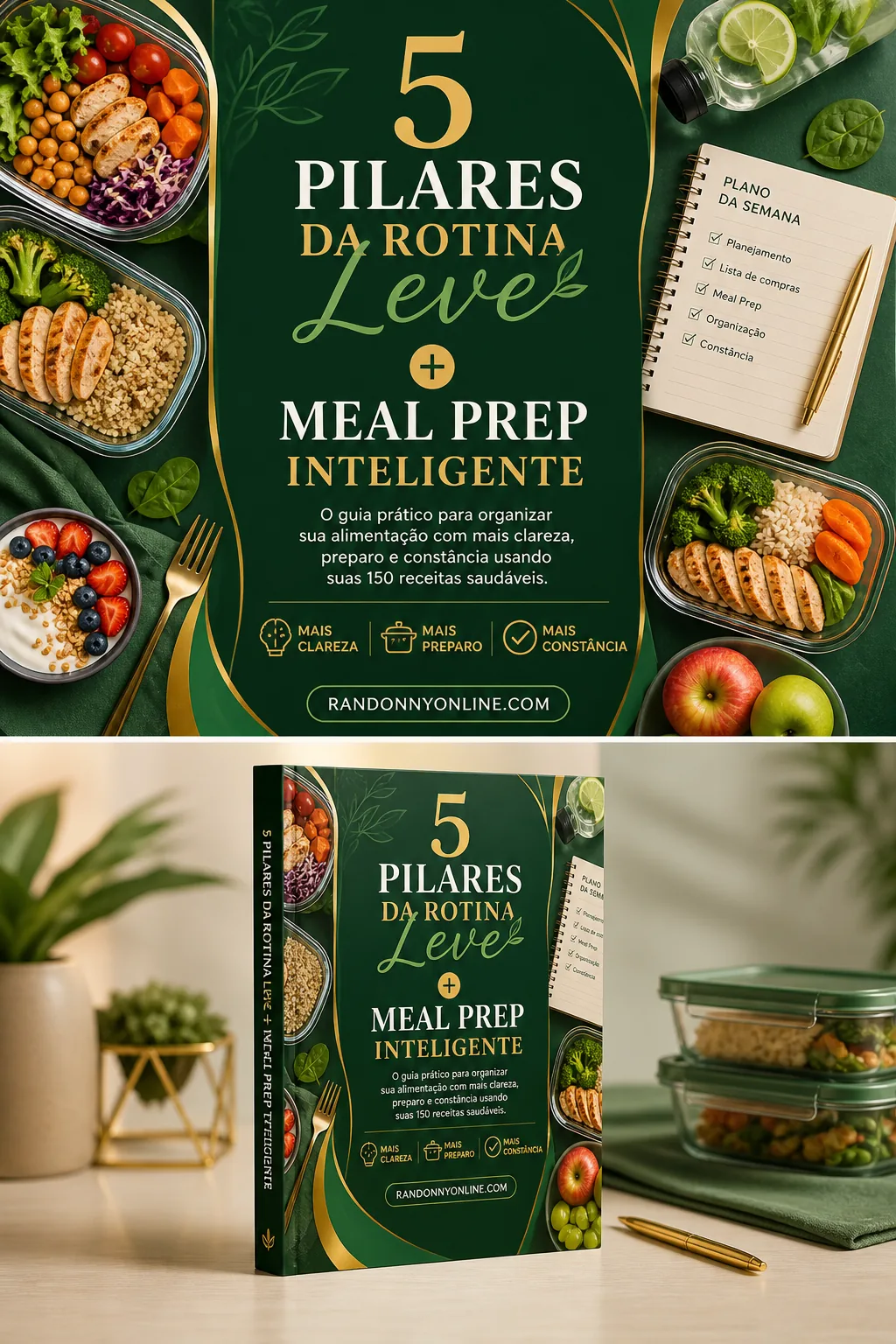 Bônus 2: 5 Pilares + Meal Prep Inteligente