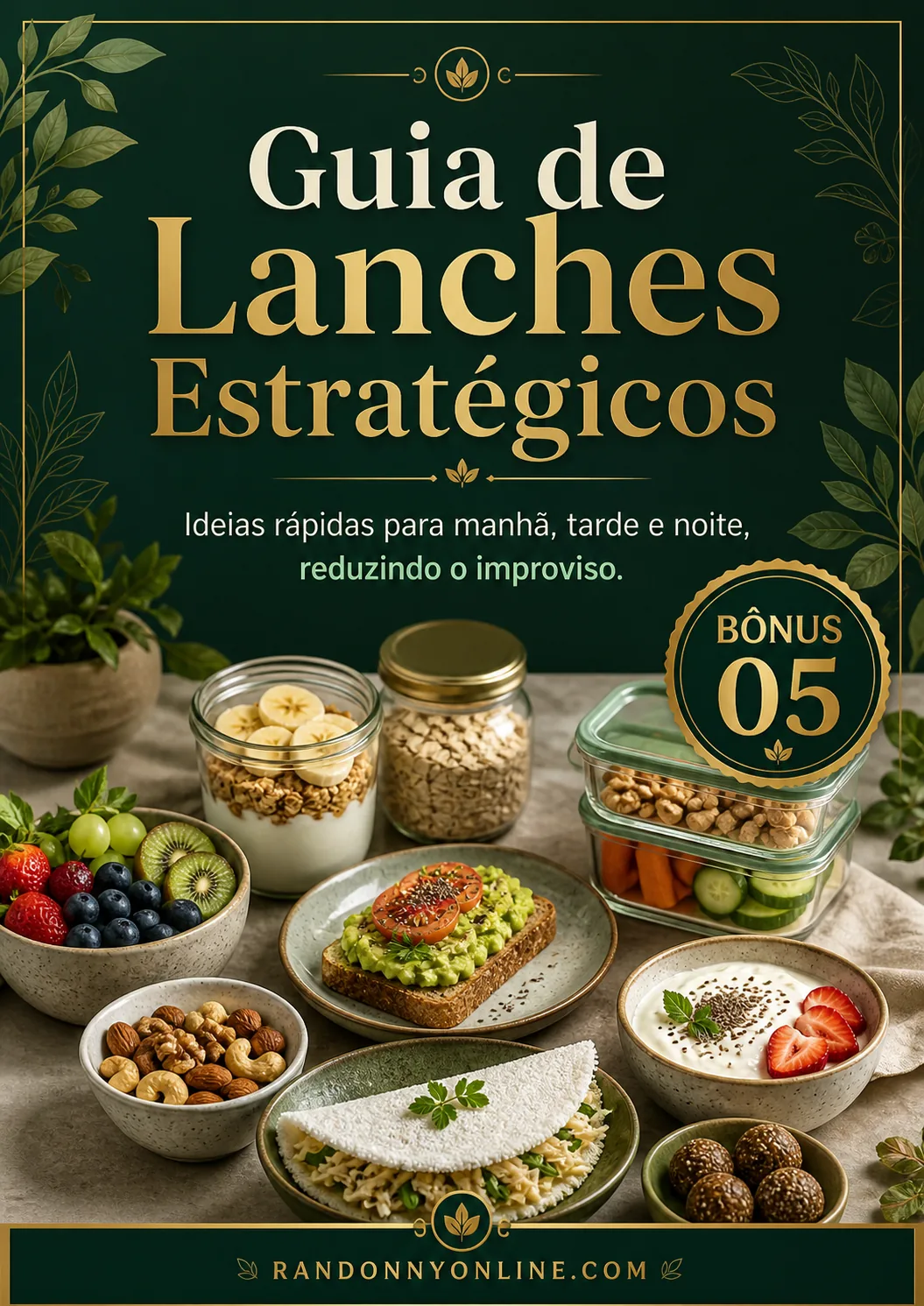 Lanches saudáveis prontos
